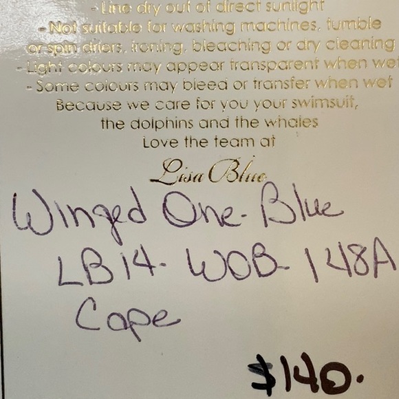 Lisa Blue WINGED ONES Cape - Celestial Blue - Picture 9 of 14